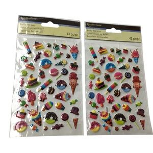 RECOLLECTIONS Stickers Sweet Treat Candy Puffy Scrapbooking Planner 43 Total NEW
